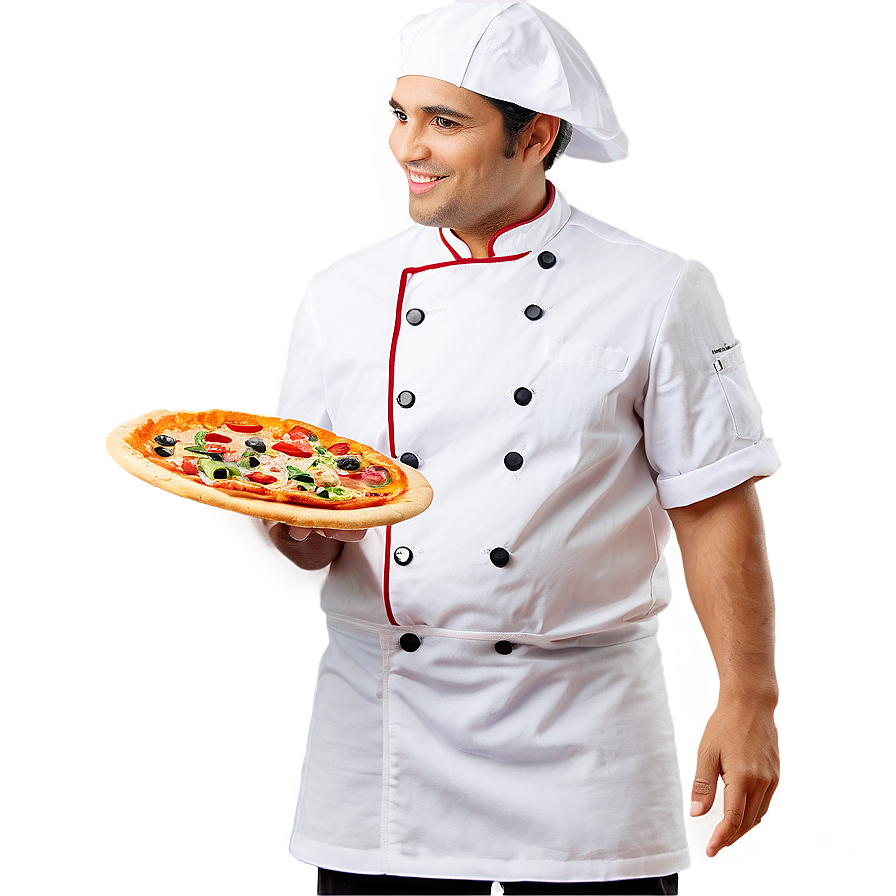 Chef With Pizza Png 40