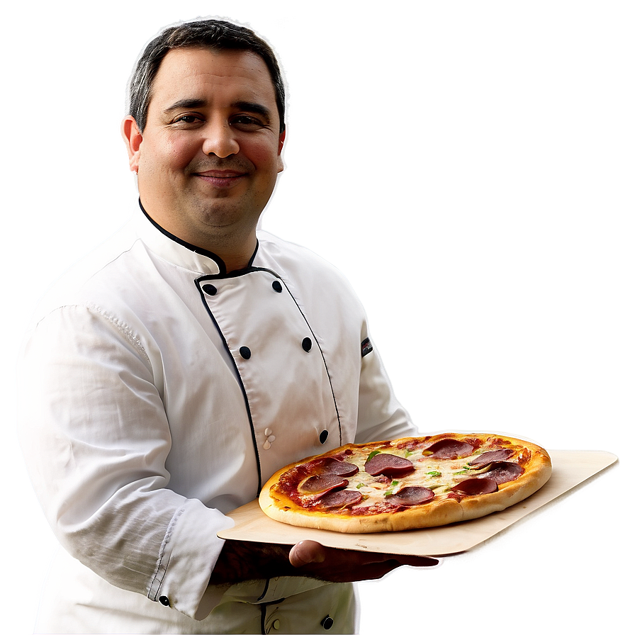 Chef With Pizza Png Afj27