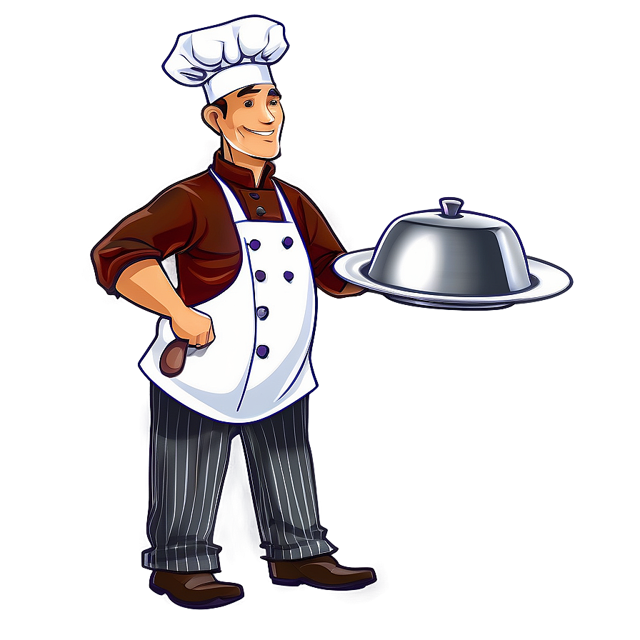 Chef With Plate Png Arw