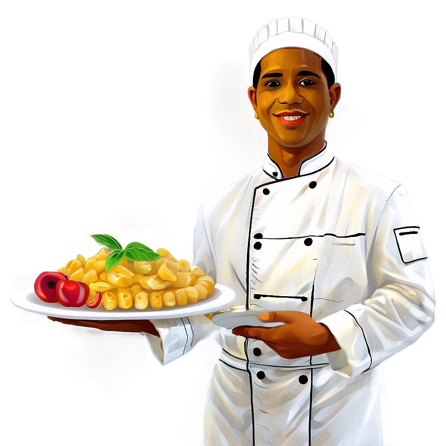 Chef With Plate Png Jcd99