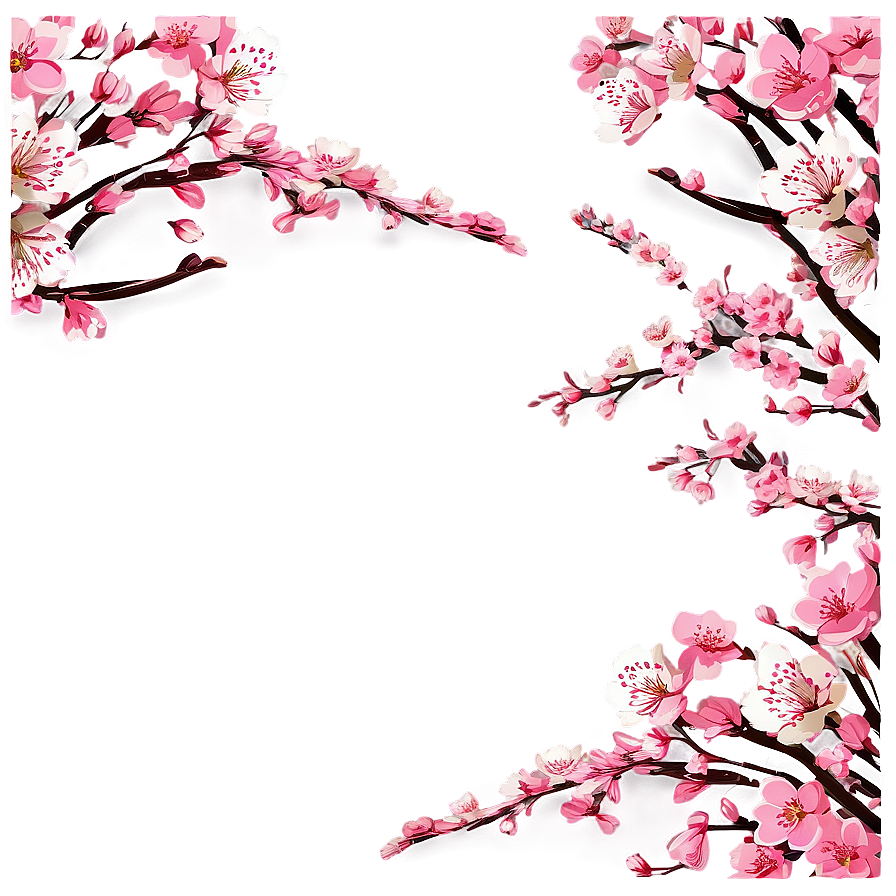 Cherry Blossom Border Png Ctq