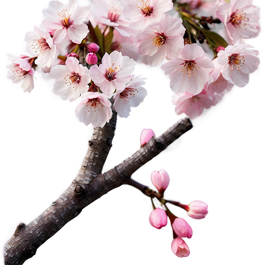 Cherry Blossom In Soft Focus Png Mxq