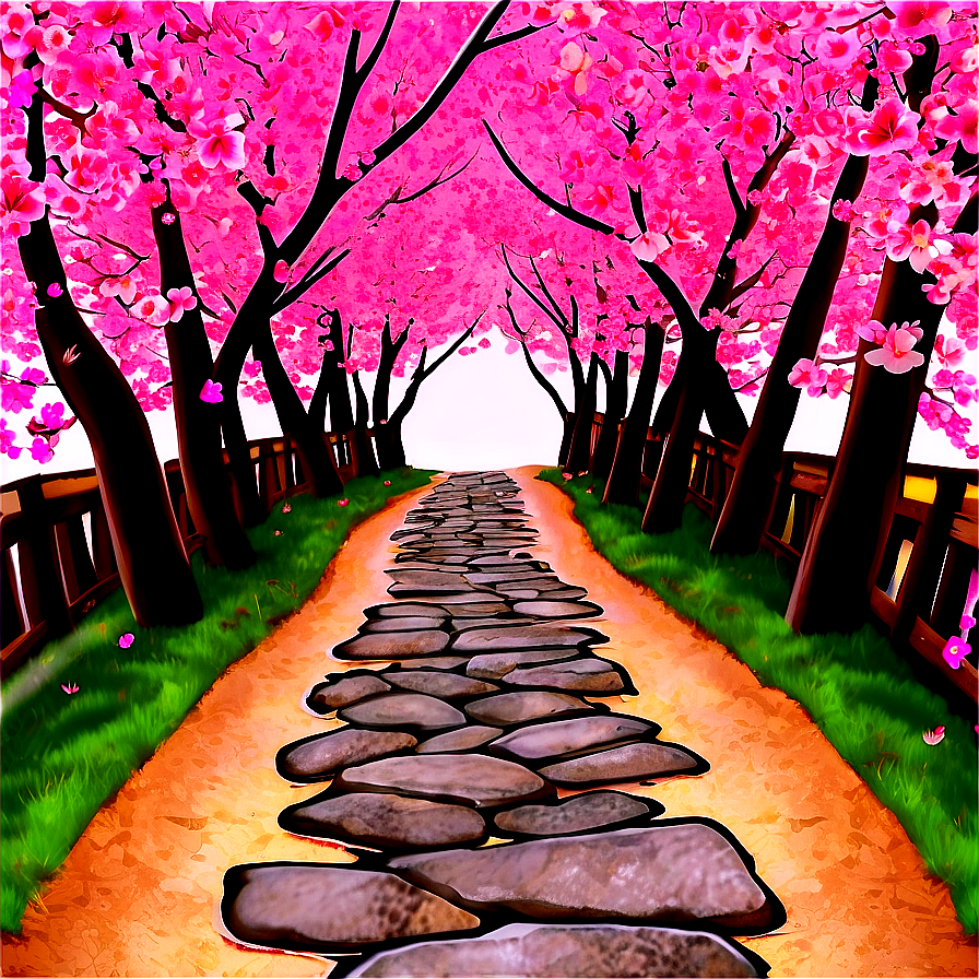 Cherry Blossom Path Png 05242024