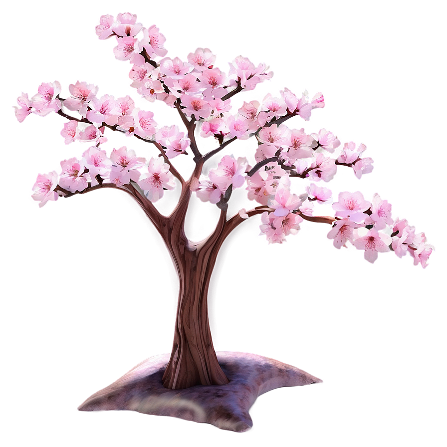 Cherry Blossom Pink Christmas Tree Png Scm