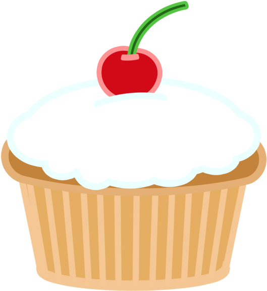 Cherry Topped Cupcake Graphic