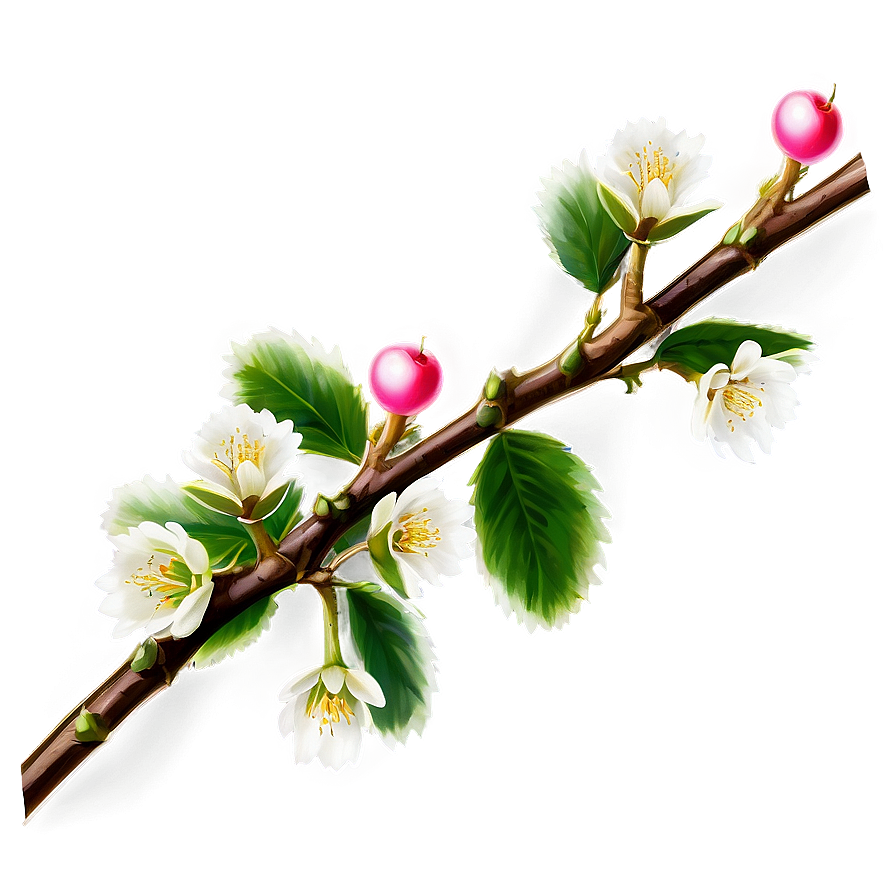 Cherry Tree Branch Png Iou