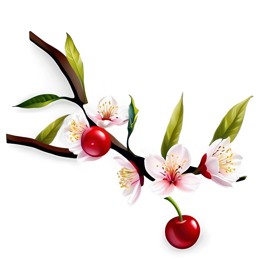 Cherry Tree Branch Png Pyb73