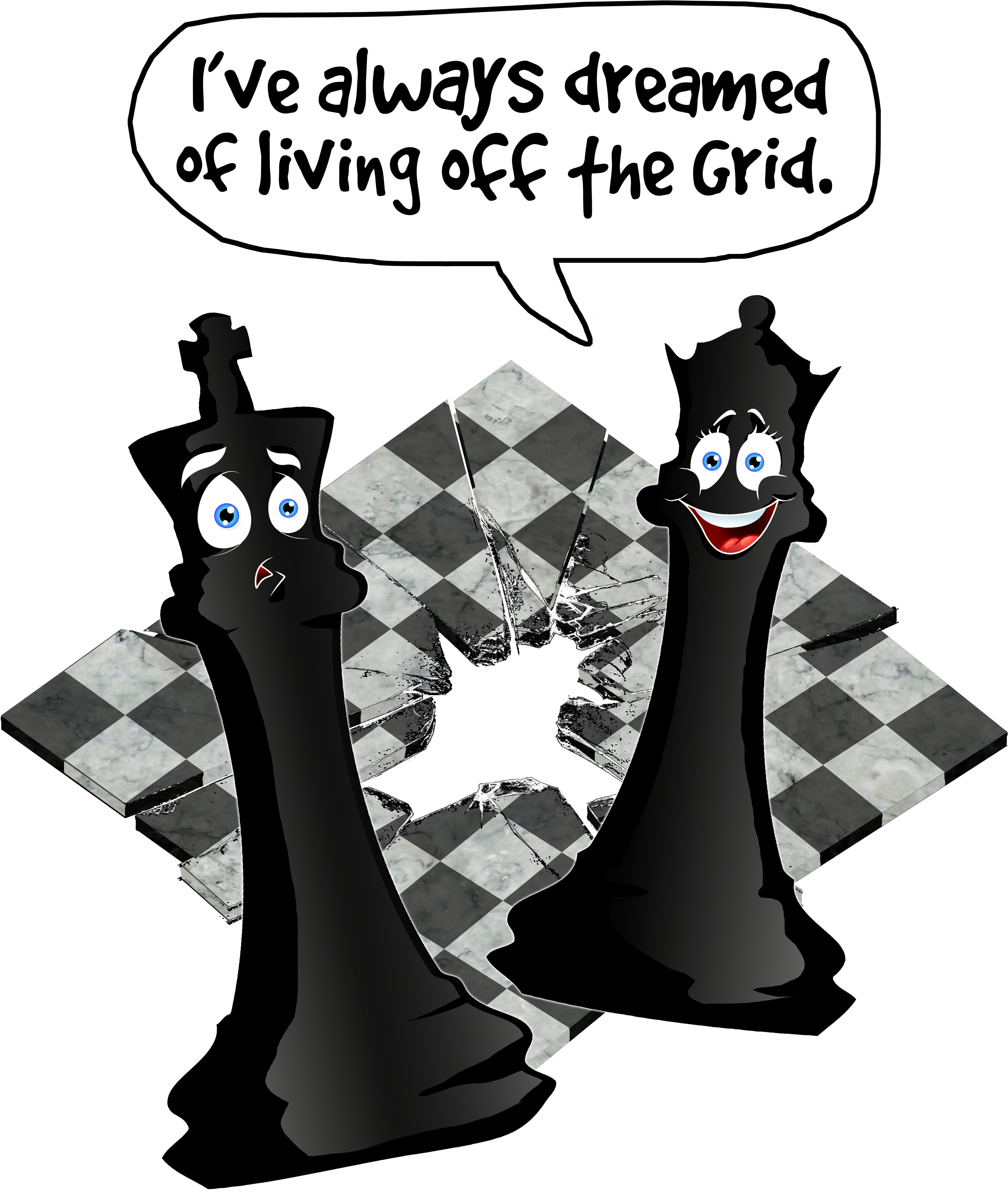 Chess Pieces Dream Off The Grid Meme