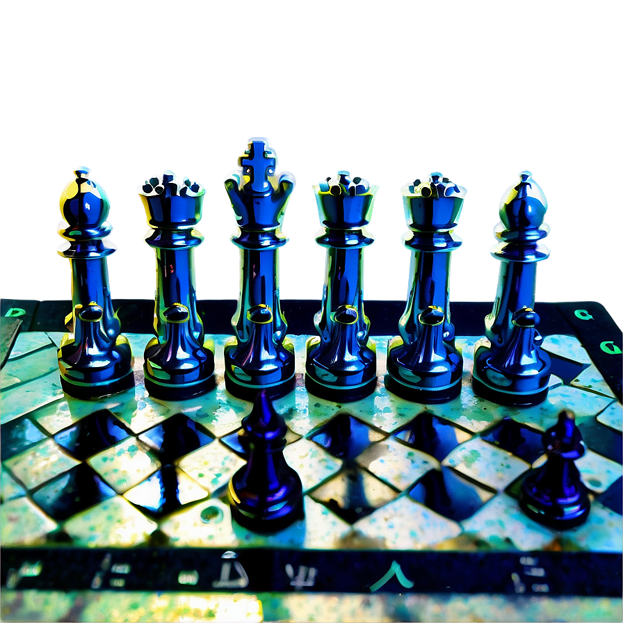 Chess Pieces With Board Layout Png 23