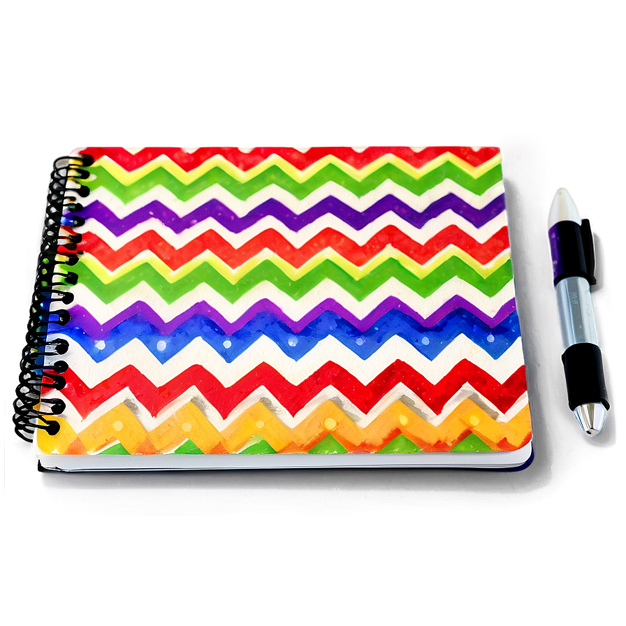 Chevron Notebook Cover Png 06282024