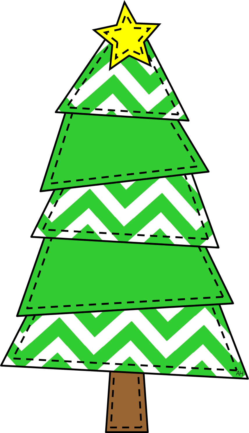 Chevron Pattern Christmas Tree