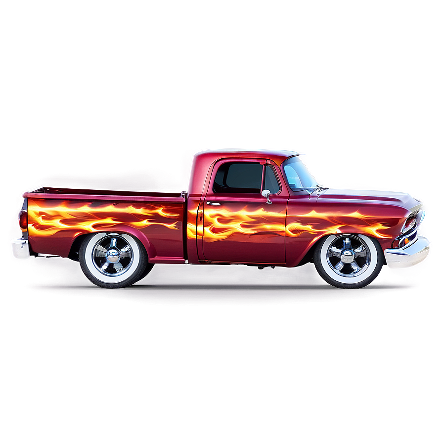 Chevy Truck With Flames Png 85