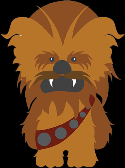 Chewbacca Cartoon Portrait