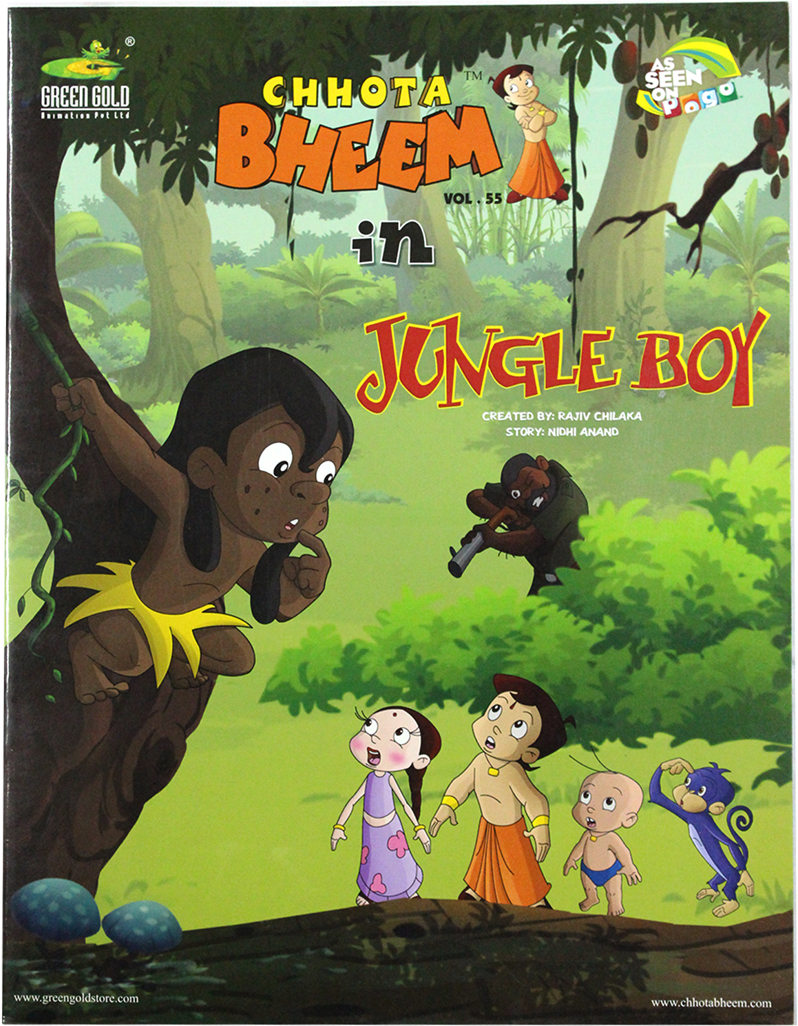 Chhota Bheem Jungle Boy Volume55 Cover