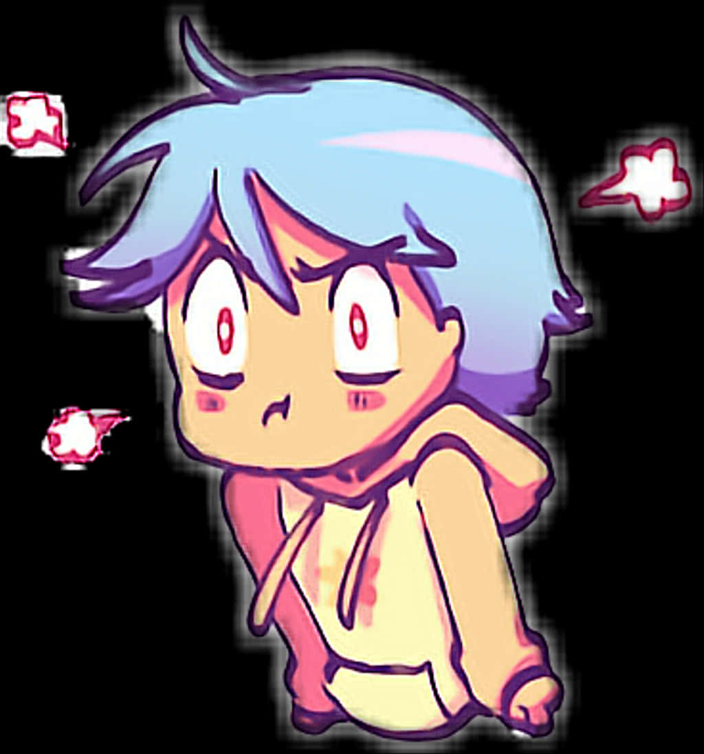 Chibi_ Anime_ Boy_with_ Blue_ Hair