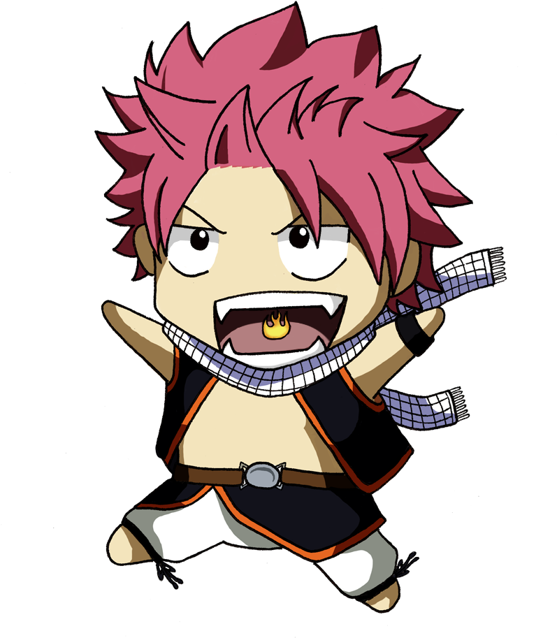 Chibi Anime Character Pink Hair