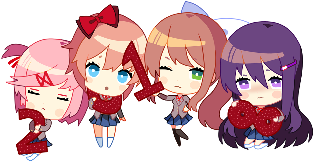 Chibi_ Anime_ Girls_ Trio