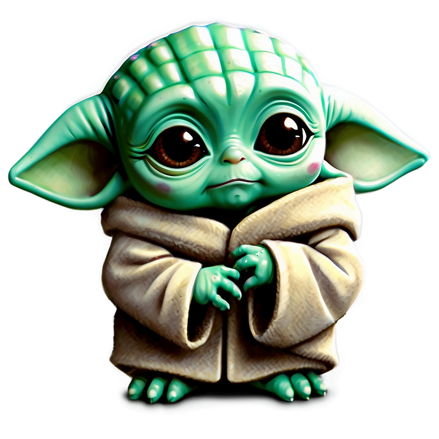 Chibi Baby Yoda Cute Png 39