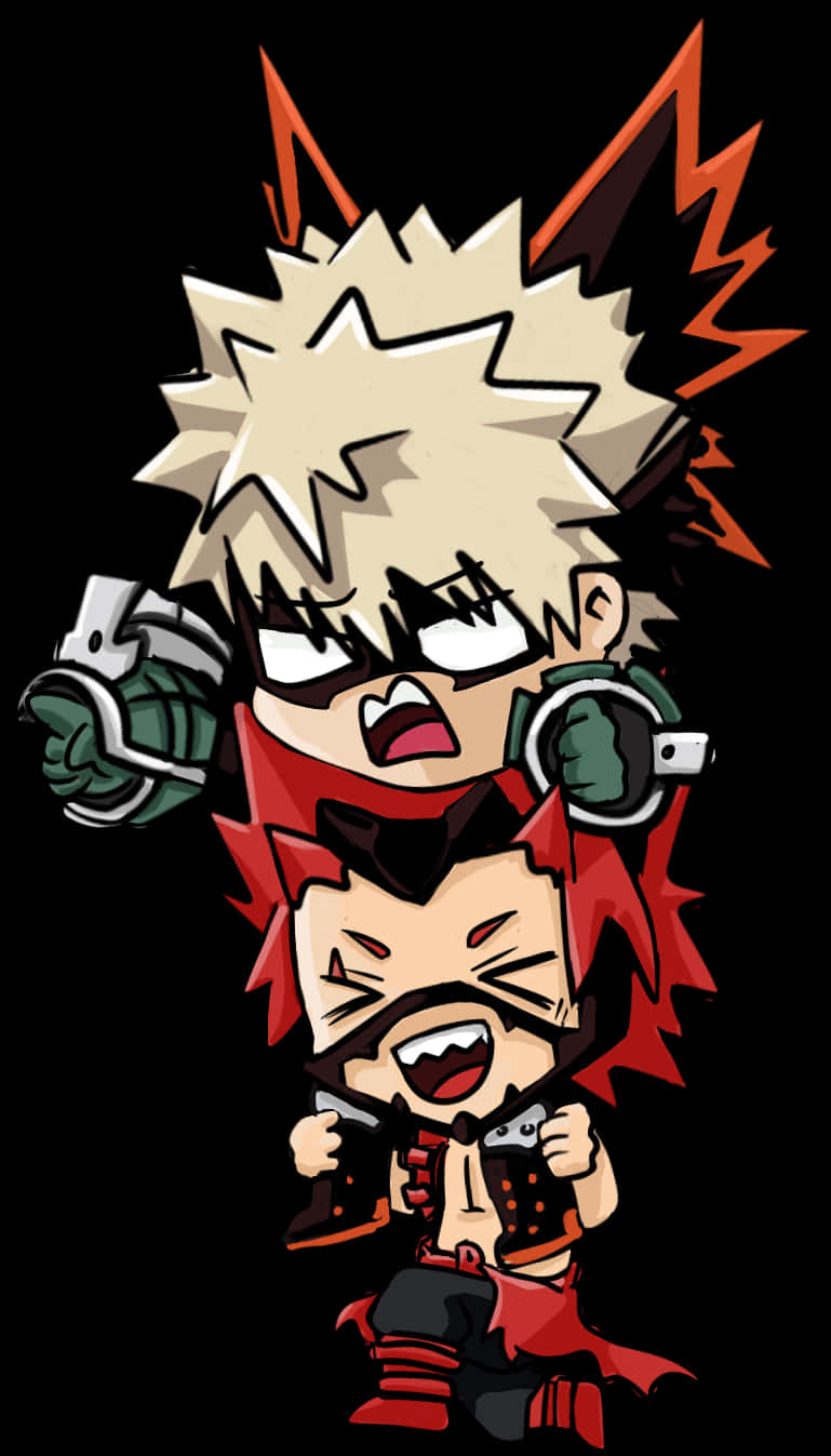 Chibi Bakugou Stacked Fun