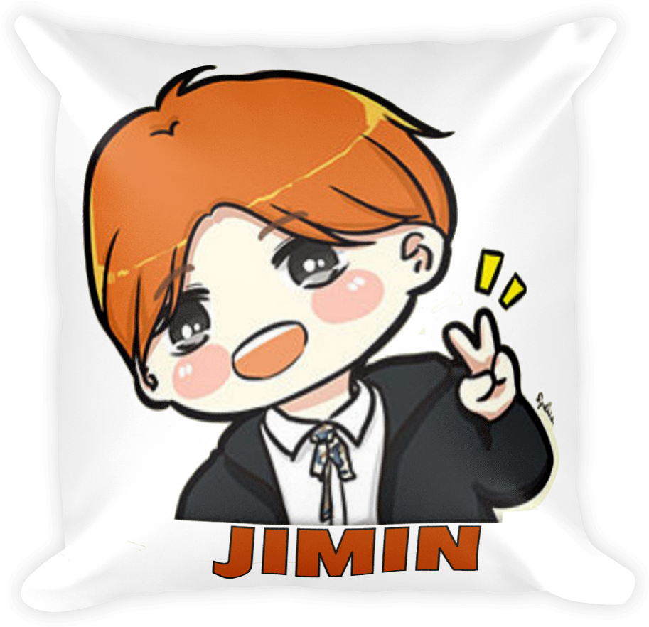 Chibi Jimin B T S Cushion Design