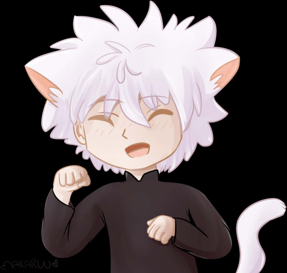 Chibi Killua Winking Fanart