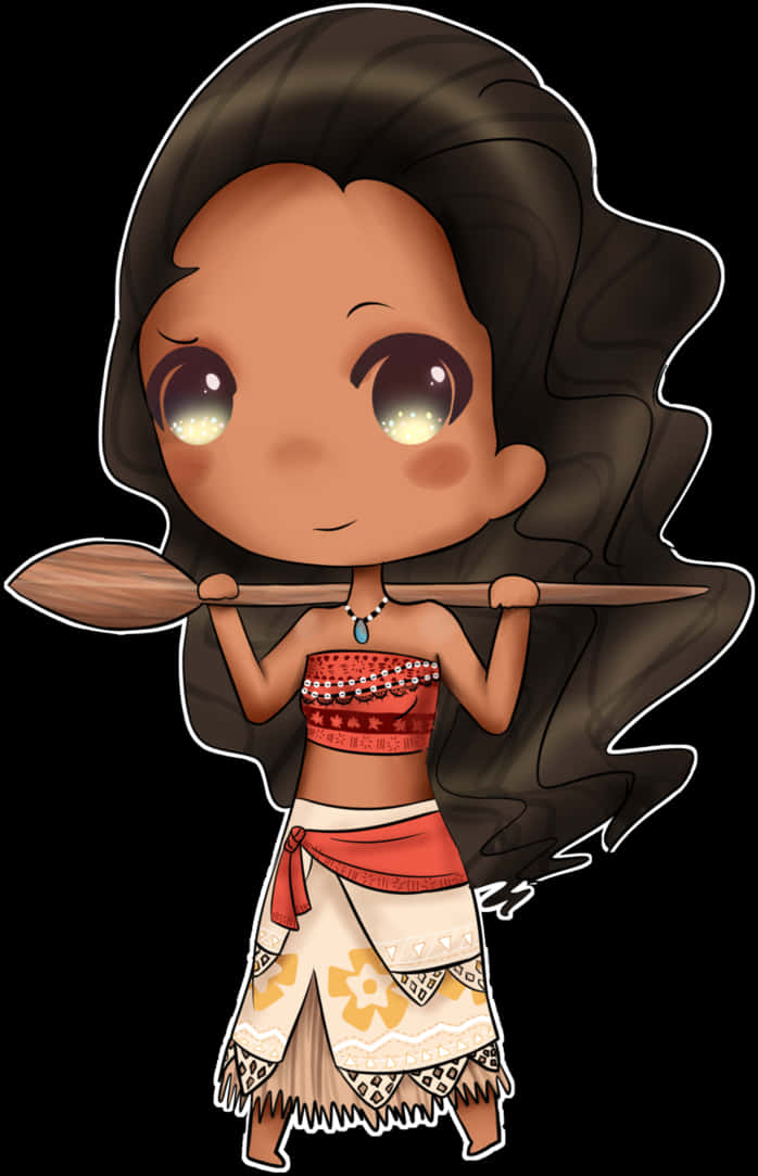 Chibi Moanawith Oar