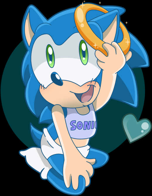 Chibi Sonic Cute Pose