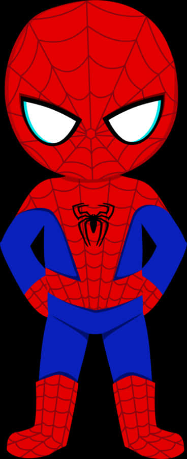 Chibi Spiderman Stance