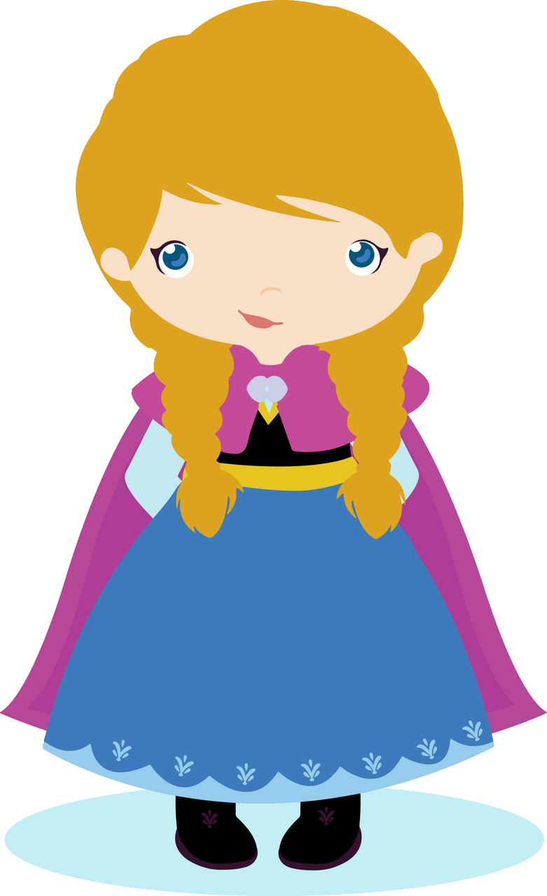 Chibi Style Anna Frozen Character