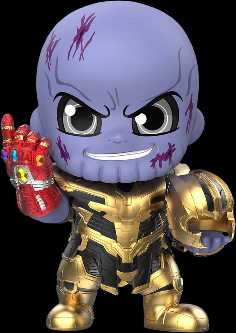 Chibi Style Thanos Figure
