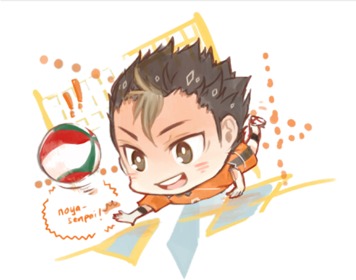 Chibi Volleyball Player Haikyuu