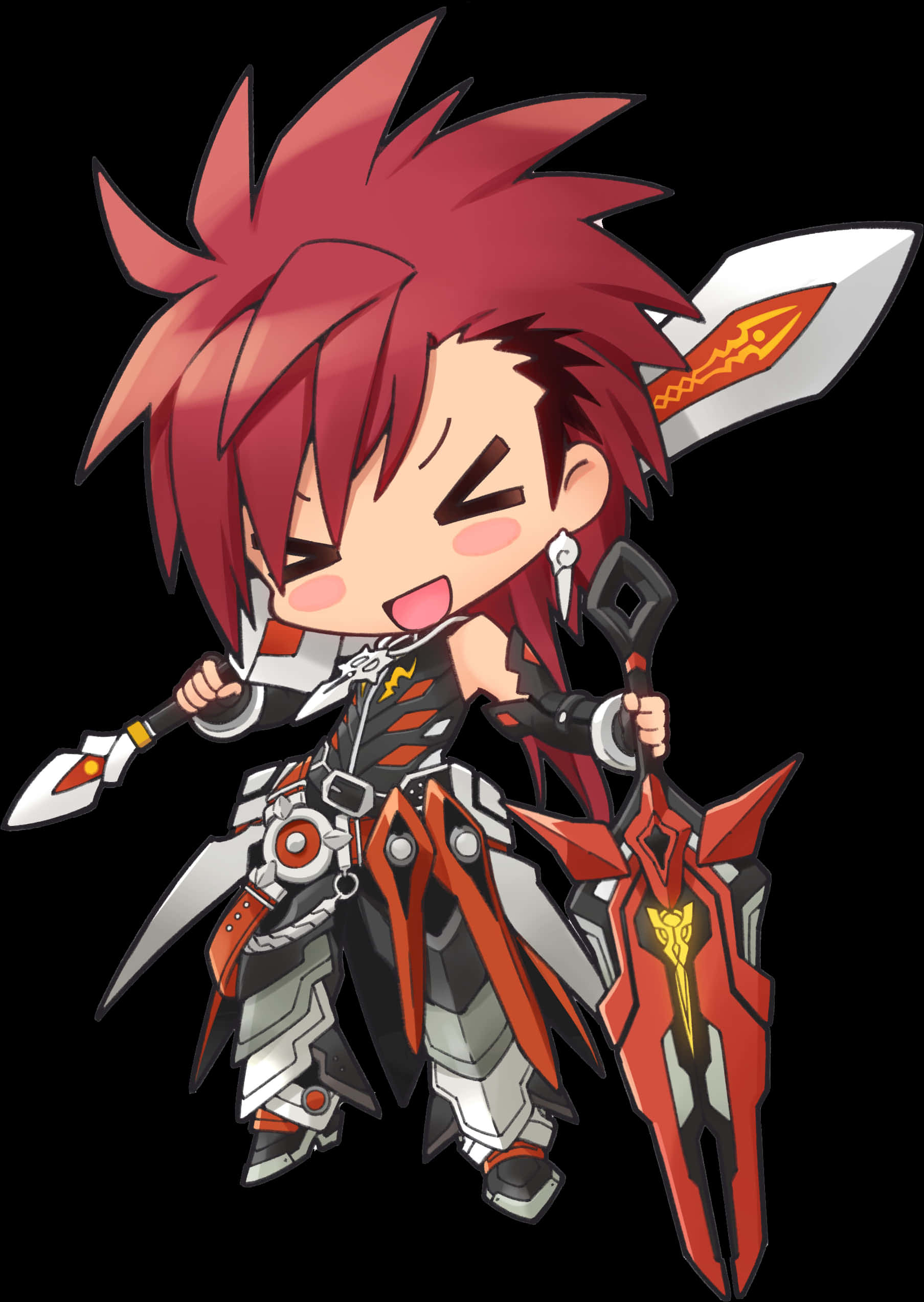 Chibi Warriorwith Swordand Armor