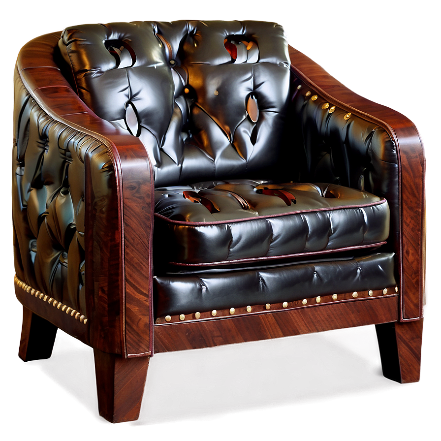 Chic Armchair With Ottoman Png 25