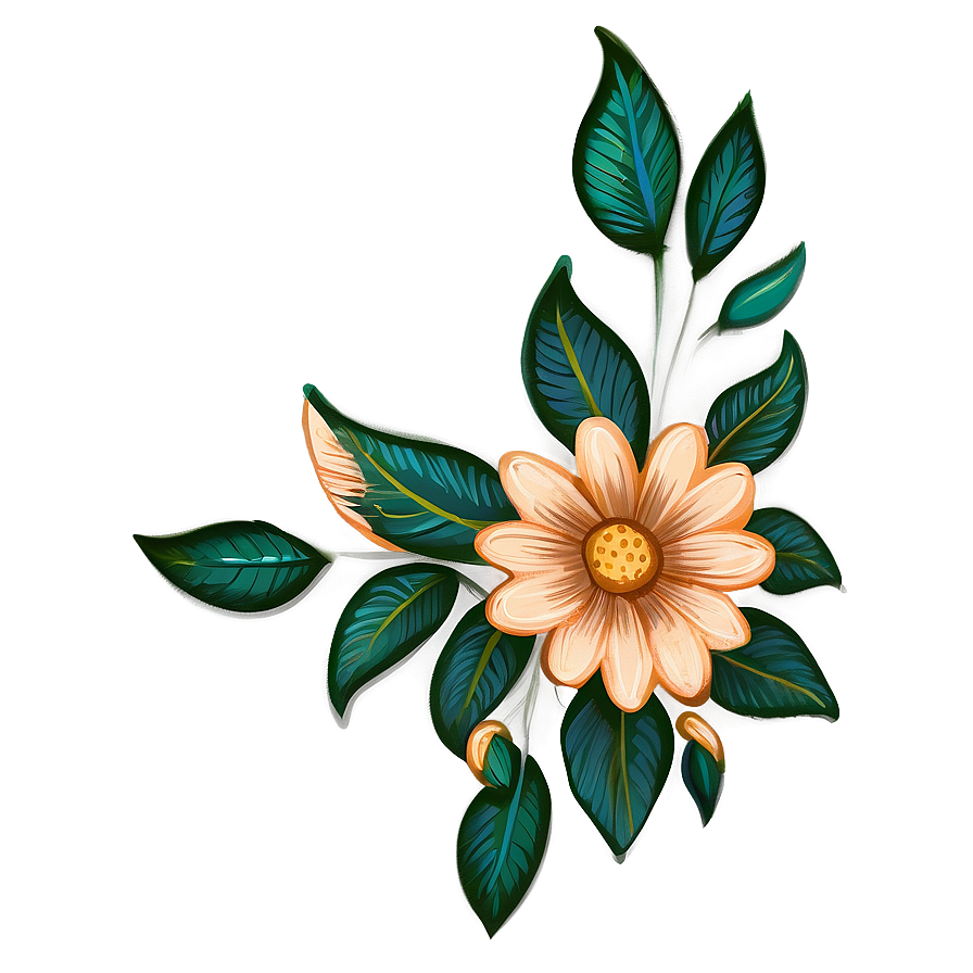 Chic Flower Drawing Png Hap