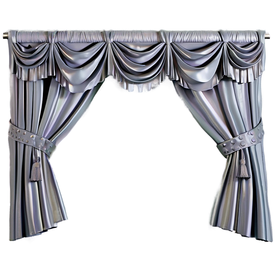 Chic Grey Curtain Png 05252024