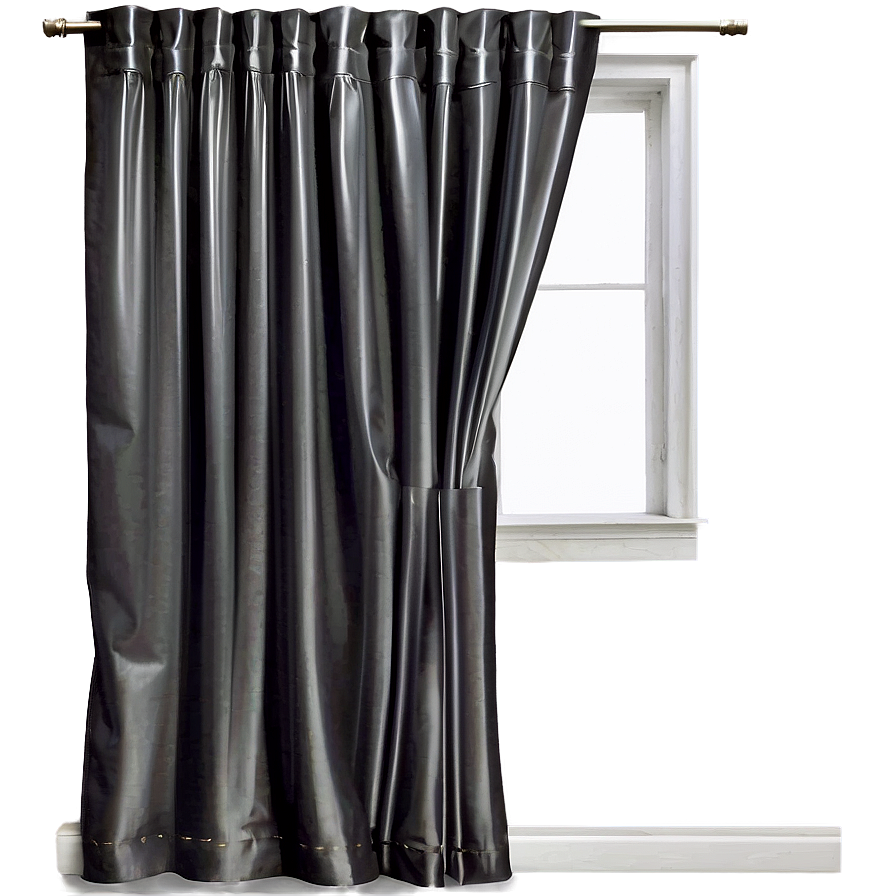 Chic Grey Curtain Png 05252024