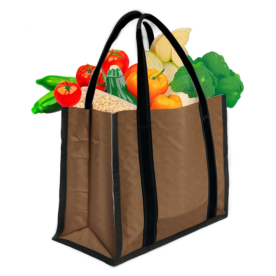 Chic Grocery Bag Png 82