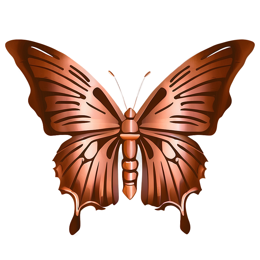 Chic Rose Gold Butterfly Png 25