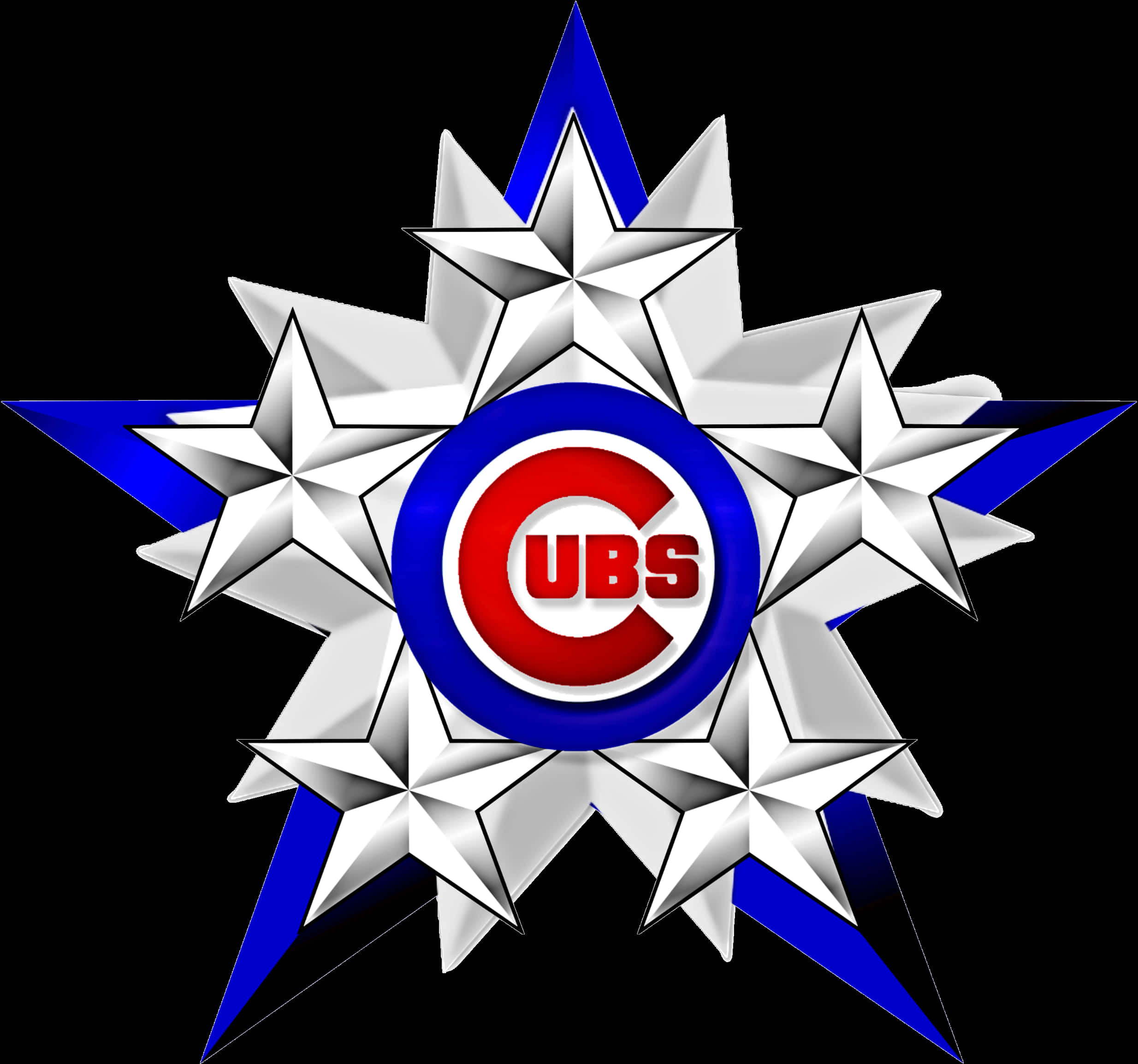 Chicago Cubs Logo Starburst Design