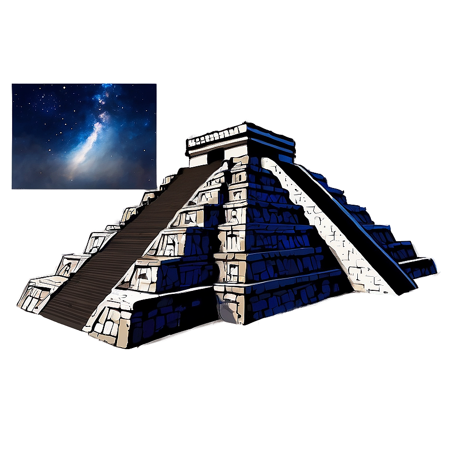 Chichen Itza Night Sky Png 77