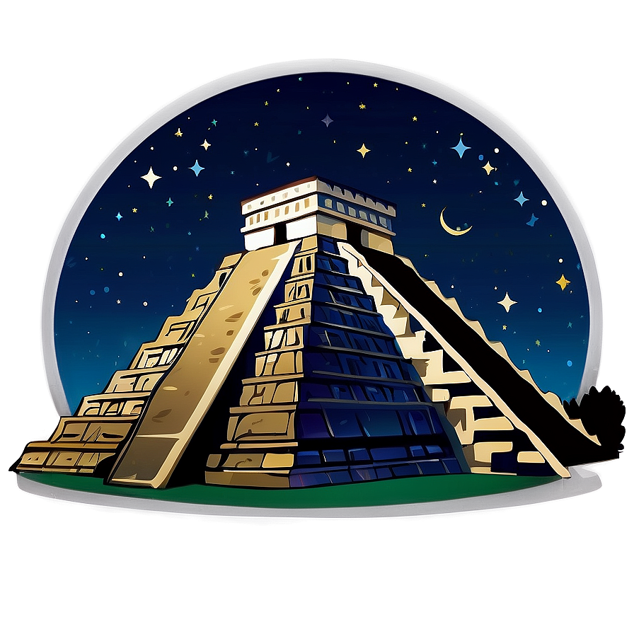 Chichen Itza Night Sky Png Jqy56