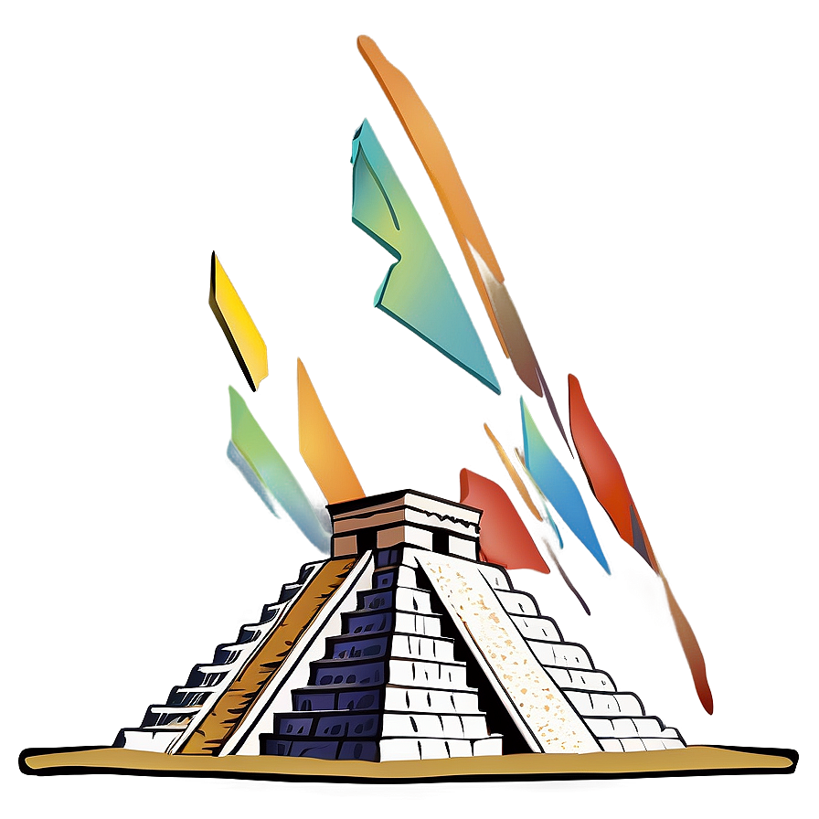 Chichen Itza Pyramid Graphic Png 83