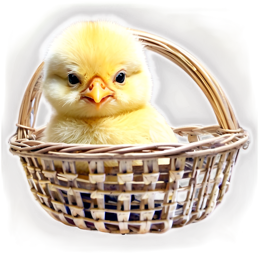 Chick In Basket Png 05242024