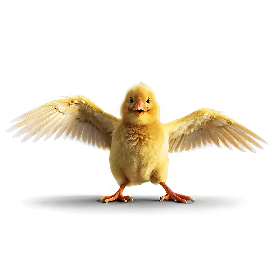 Chick With Wings Spread Png 05242024