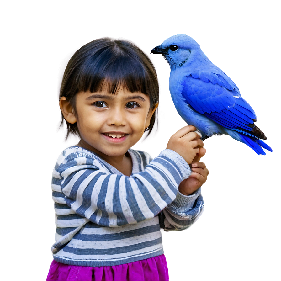 Child Feeding Birds Png 05242024