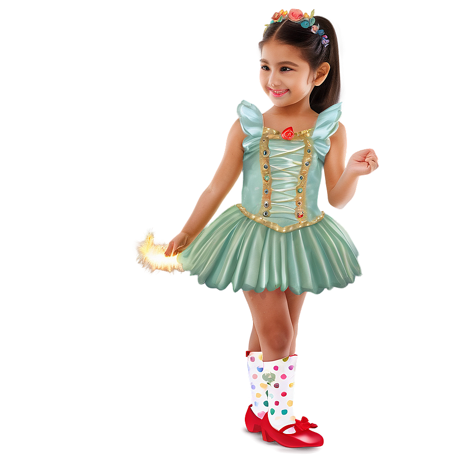 Child In Fairy Tale Dress Png Wfs36