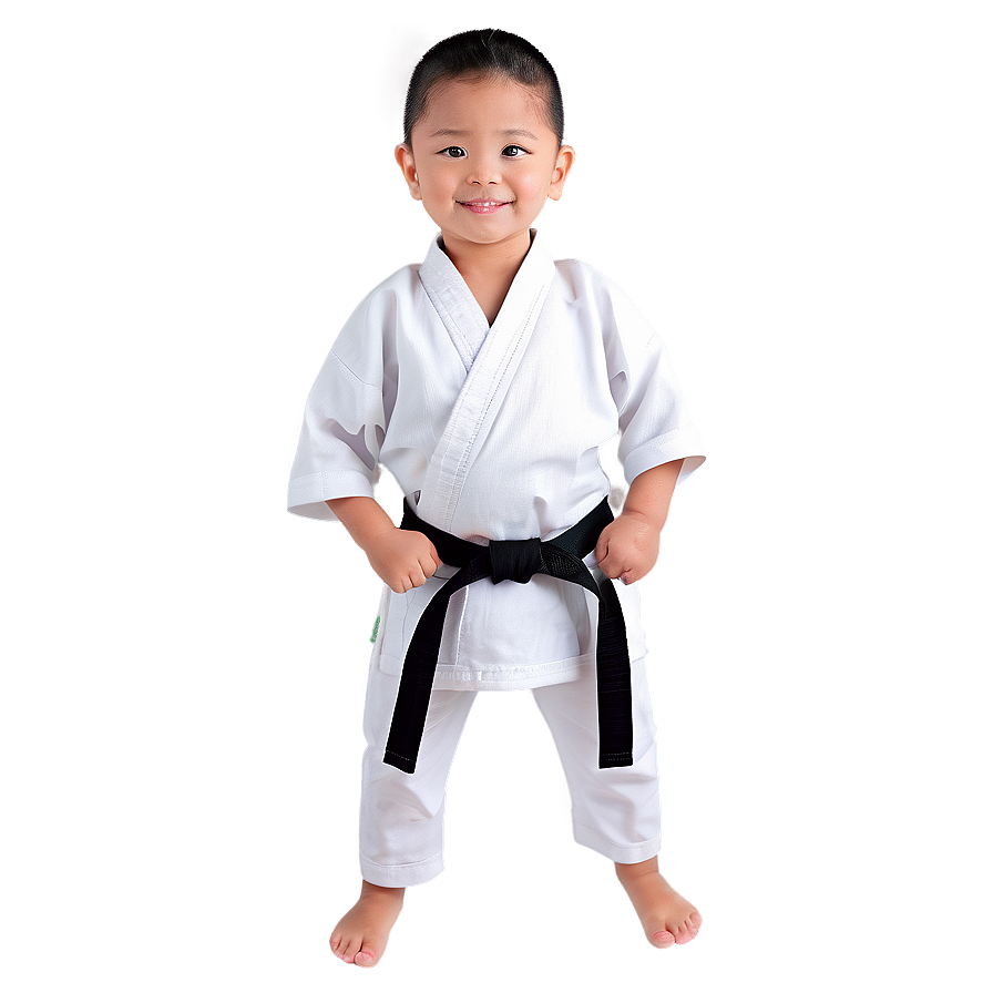 Child In Karate Uniform Png 34