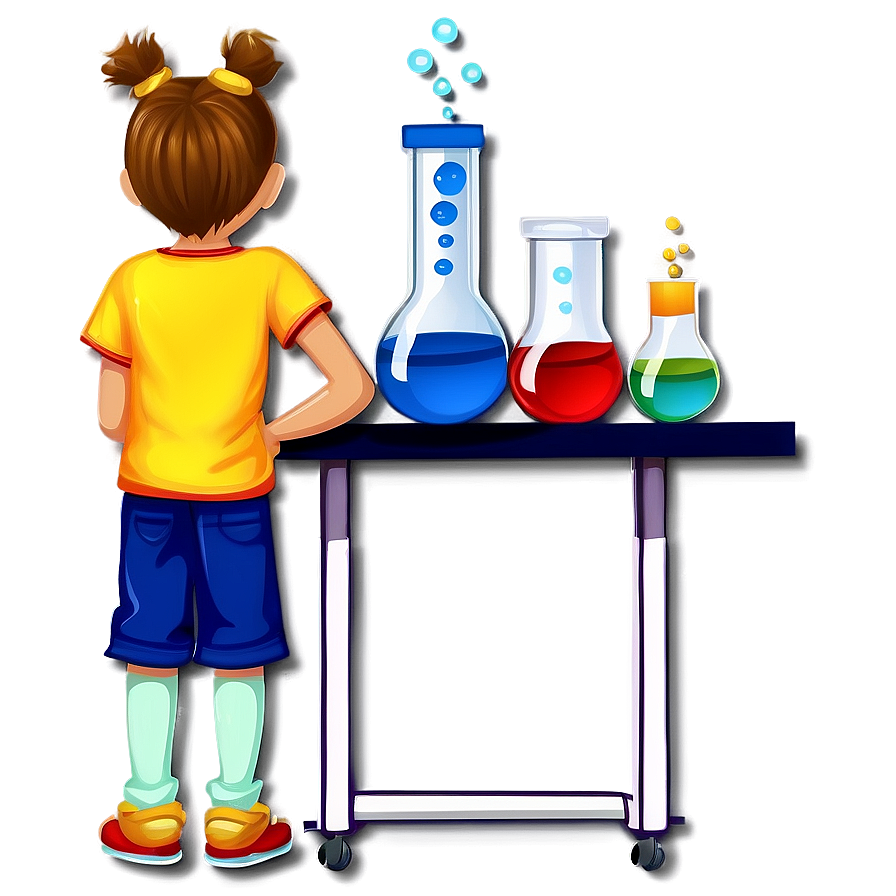 Child In Science Lab Png Kjd44