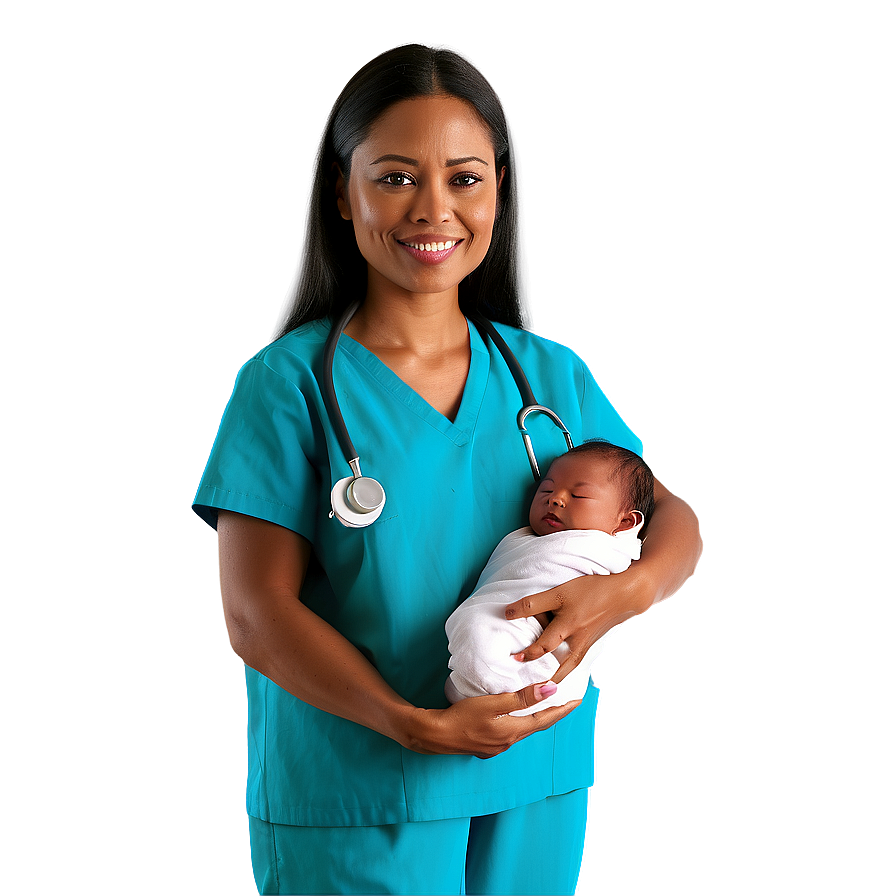 Childbirth Nurse Png 06292024