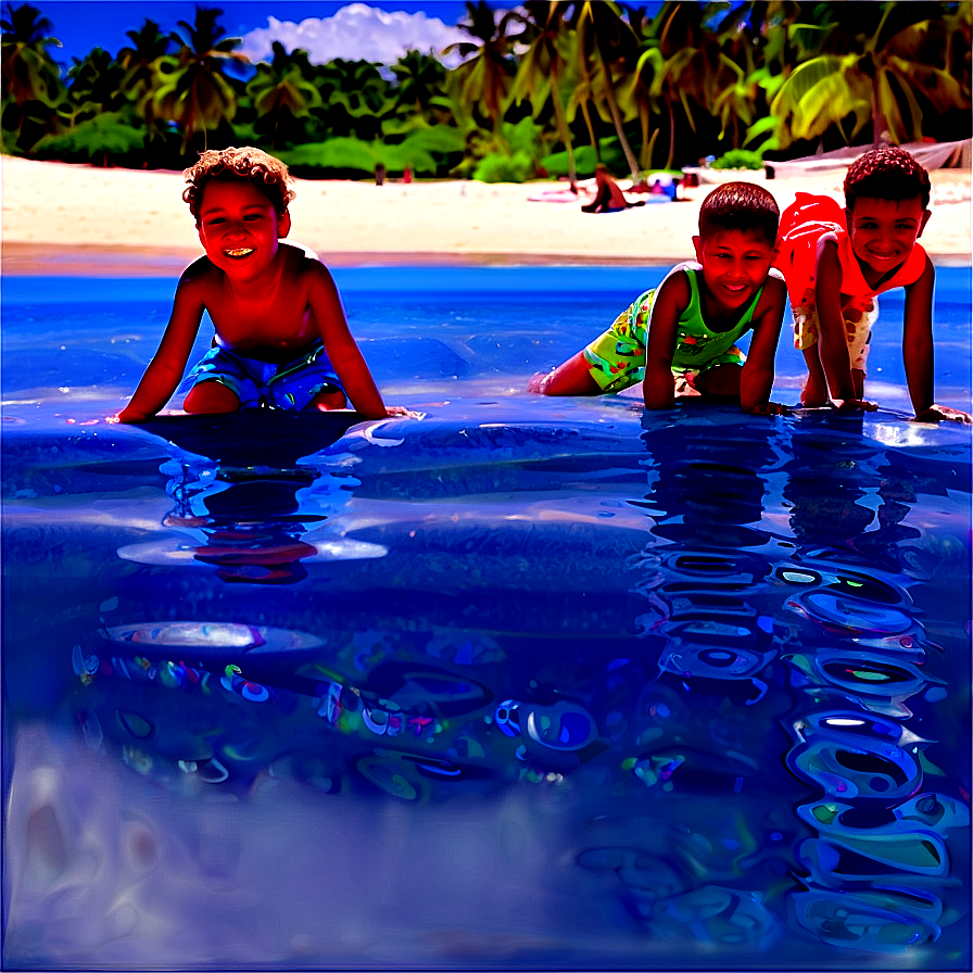 Children At Beach Png Plx